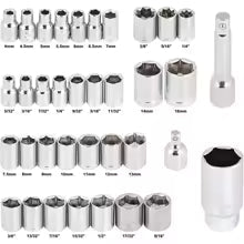 Aiwa 40 Pcs Combination Socket Wrench Toolkit.