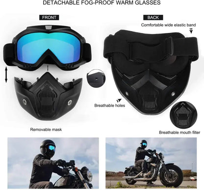 Motorcycle Goggles Face Mask.